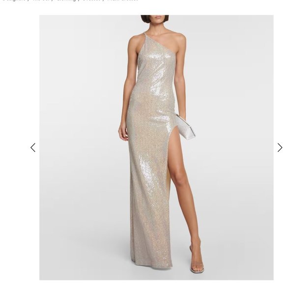 Elegant Silver Backless Dress - Picture 1 of 12